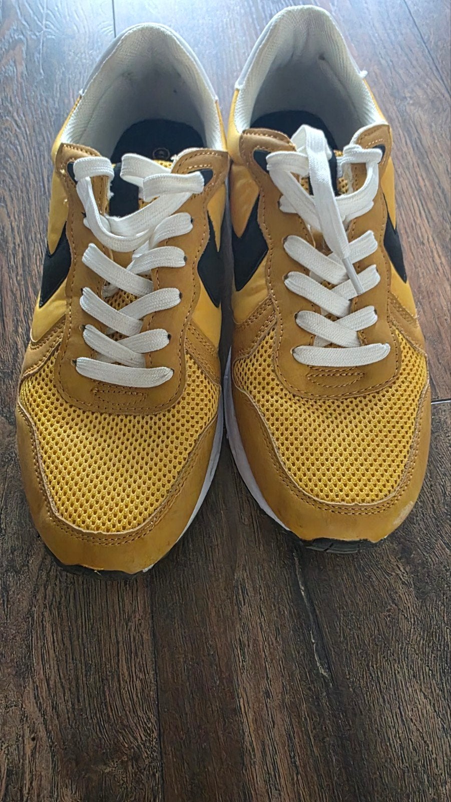 Gele Checker sneakers maat 41, Ophalen, Checker, Geel, Sneakers of Gympen