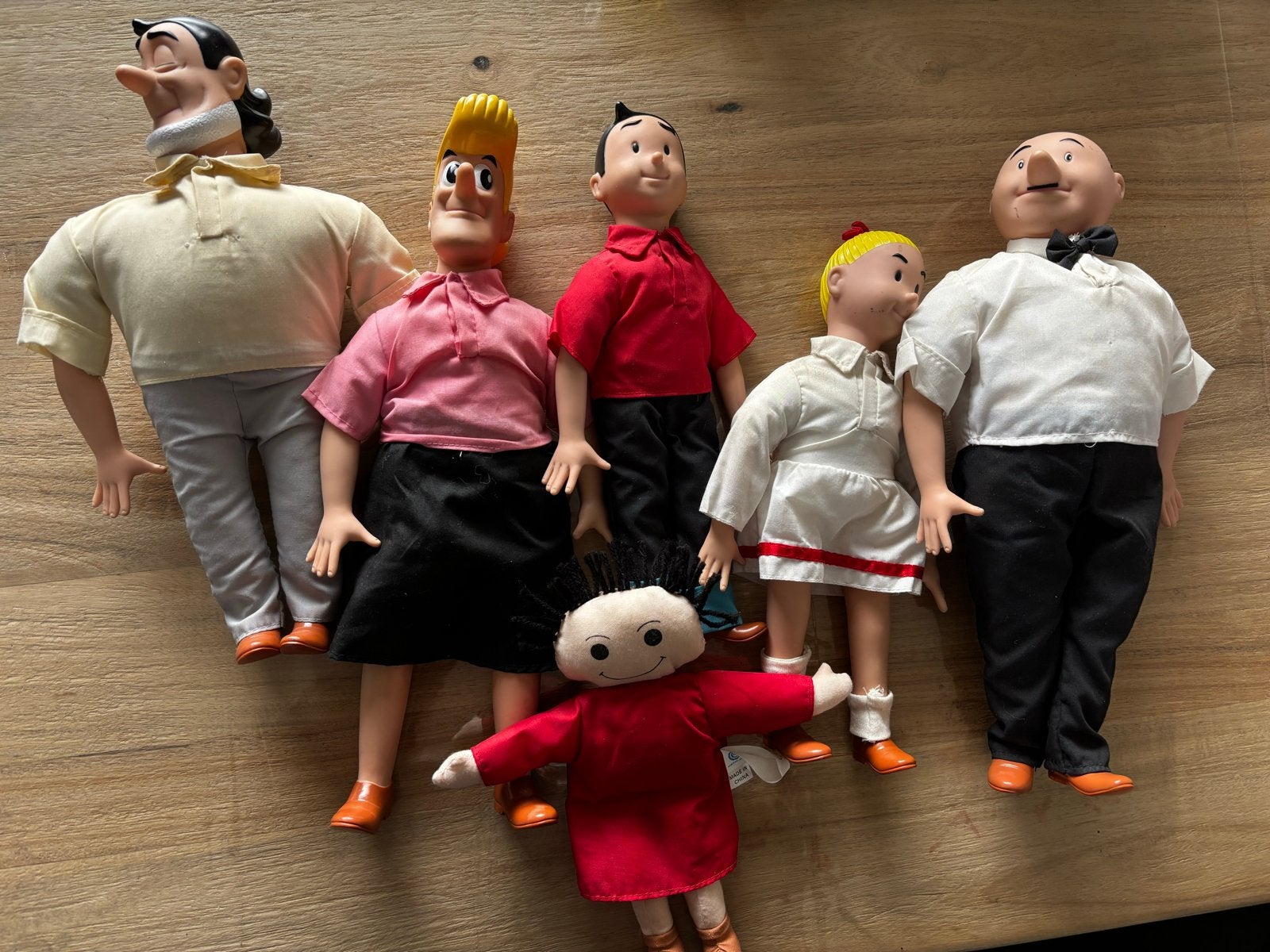 Suske en Wiske poppen set - Vintage, Ophalen of Verzenden, Gebruikt, Overige typen