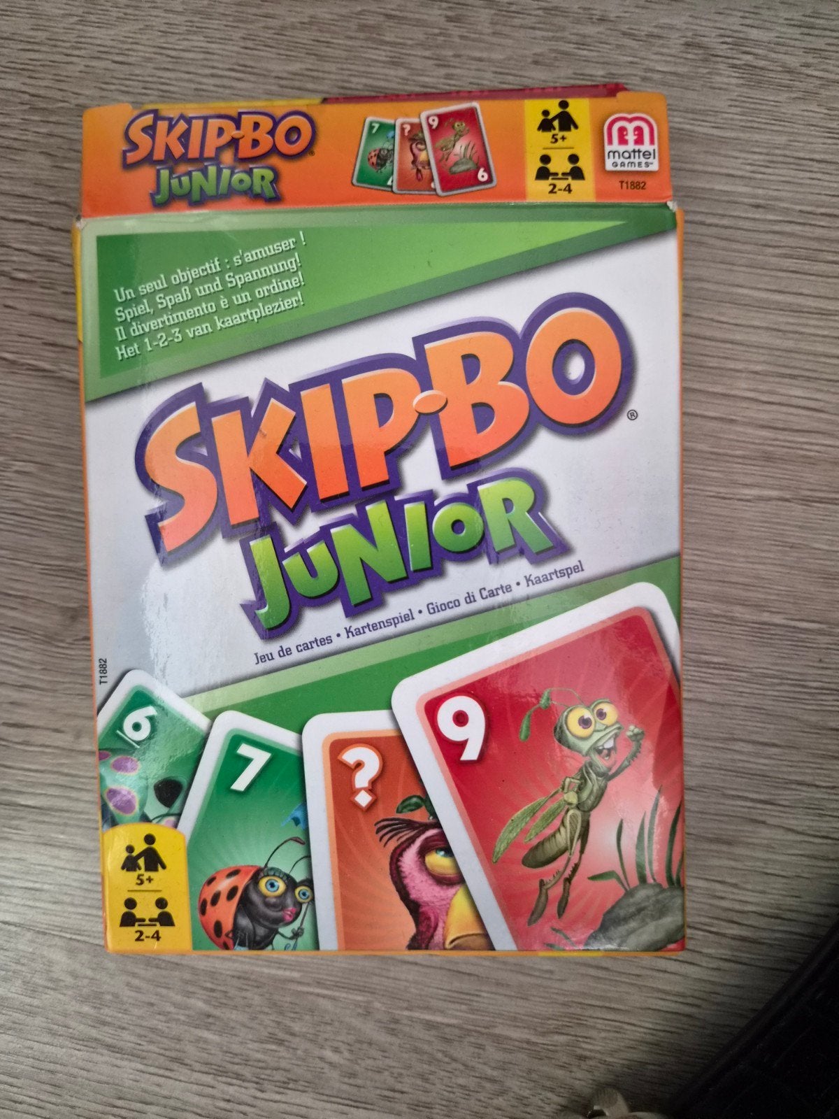 Skip-Bo Junior Kaartspel - Mattel Games, Een of twee spelers, Ophalen of Verzenden, Gebruikt, Mattel Games