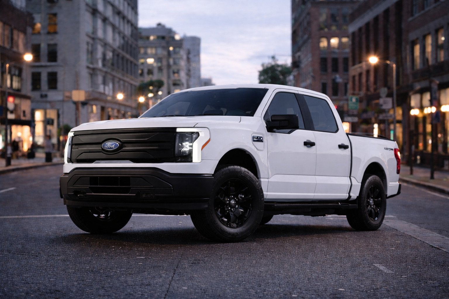 Ford USA F-150 Lightning Pro | Extended Range (500+ KM) | 3., Zwart, F-150, Wit, Leder