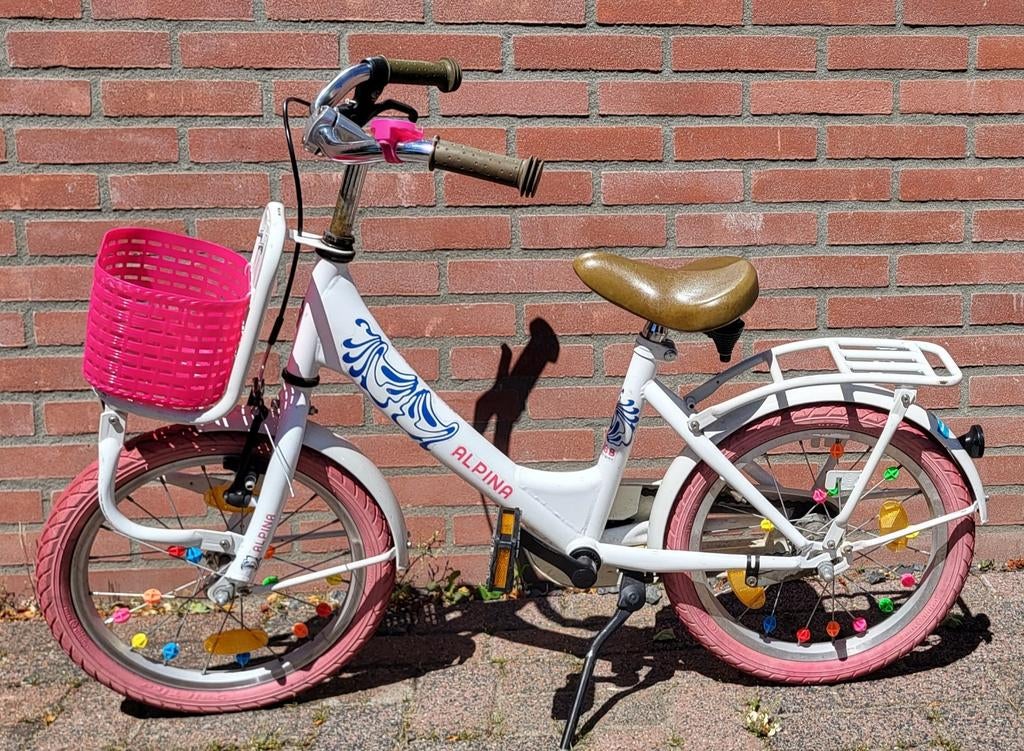 Alpina clubb kinderfiets 16 inch, Fietsen en Brommers, Ophalen, Terugtraprem, Alpina Clubb, 16 inch