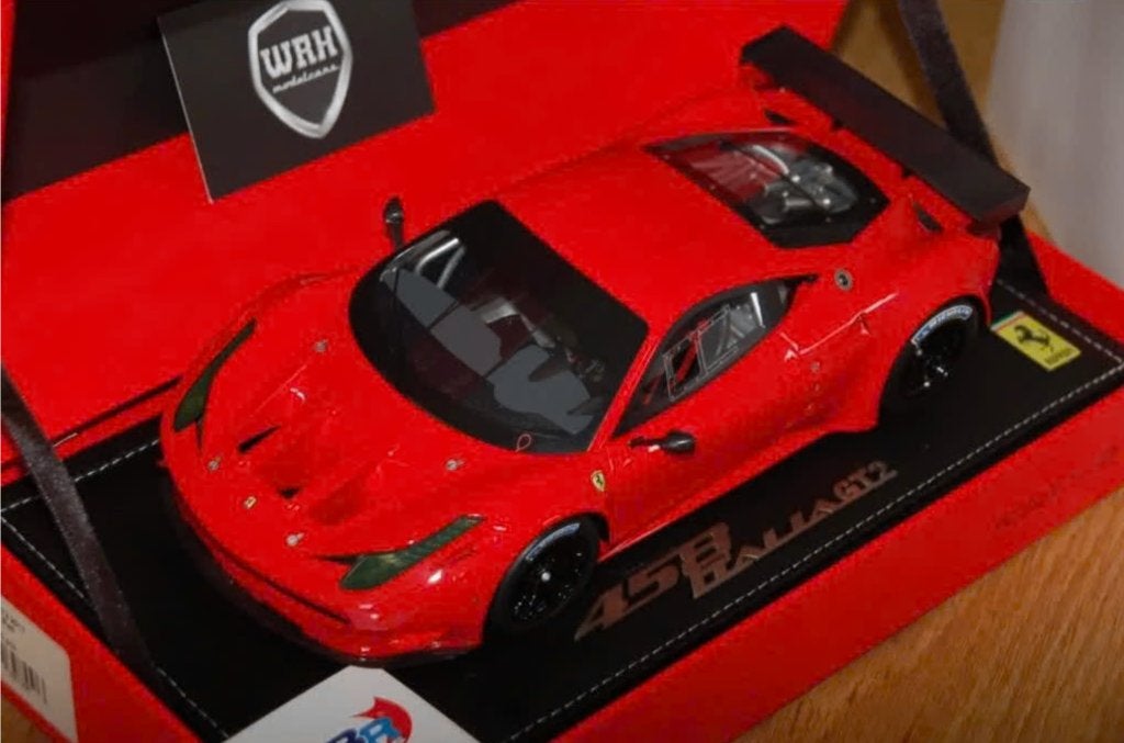 1:18 FERRARI 458 GT2 scuderia red BBR ltd 60 in box WRH, Verzenden, Zo goed als nieuw, Auto, Overige merken