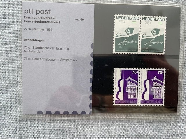 Postzegelmapje PZM60 Gecombineerde uitgifte 1988 Postfris, Ophalen of Verzenden, Postfris, Overige thema's