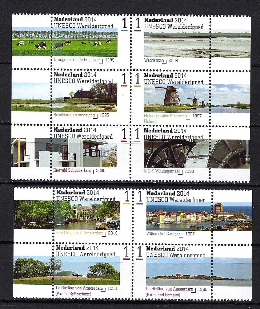 NVPH 3209/3218 (Nederlands Werelderfgoed) Postfris, Ophalen of Verzenden, Na 1940, Postfris
