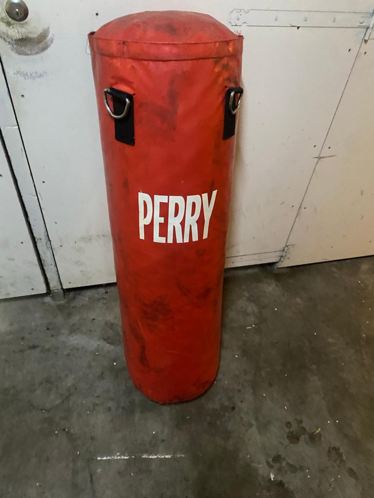Boksbal Perry met ophangsysteem, Ophalen, Gebruikt, Boksbal