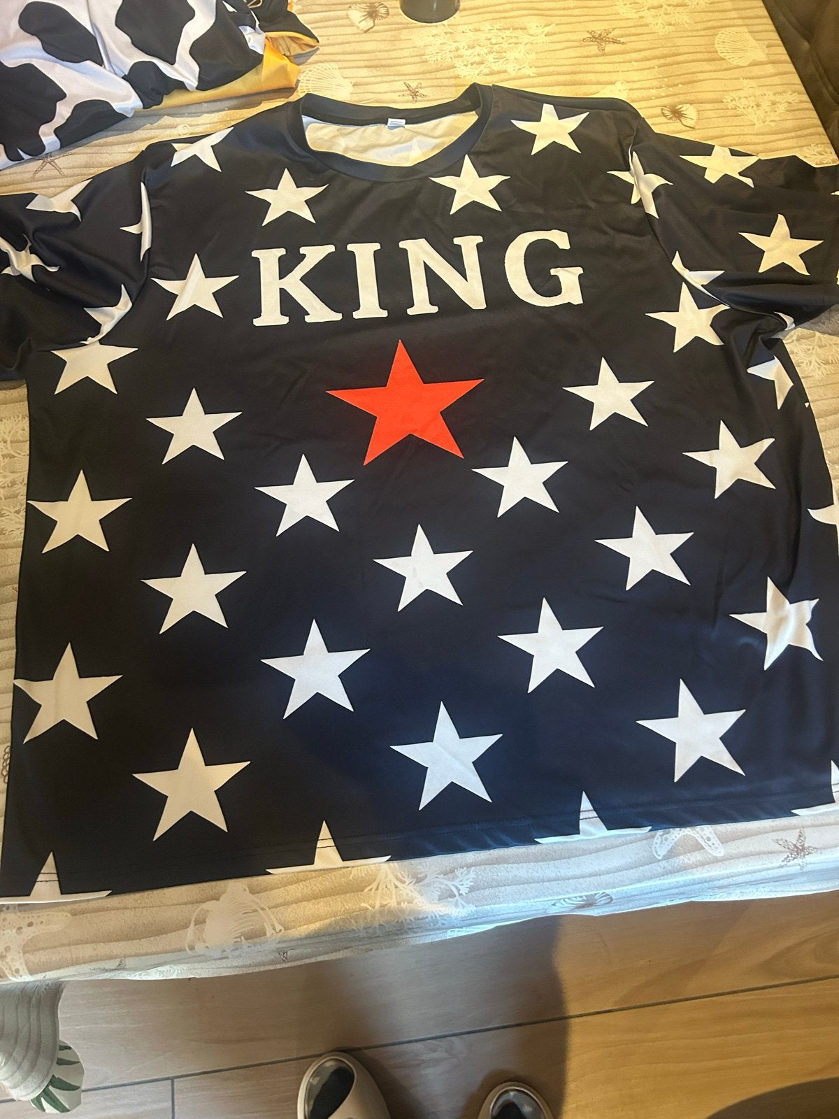 King Sterren T-shirt en Broek Set - Maat 6XL, Kleding | Heren, T-shirts, Ophalen of Verzenden, Zo goed als nieuw, Overige maten