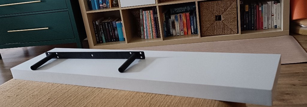 Zwevende wandplank wit, Ophalen, Gebruikt