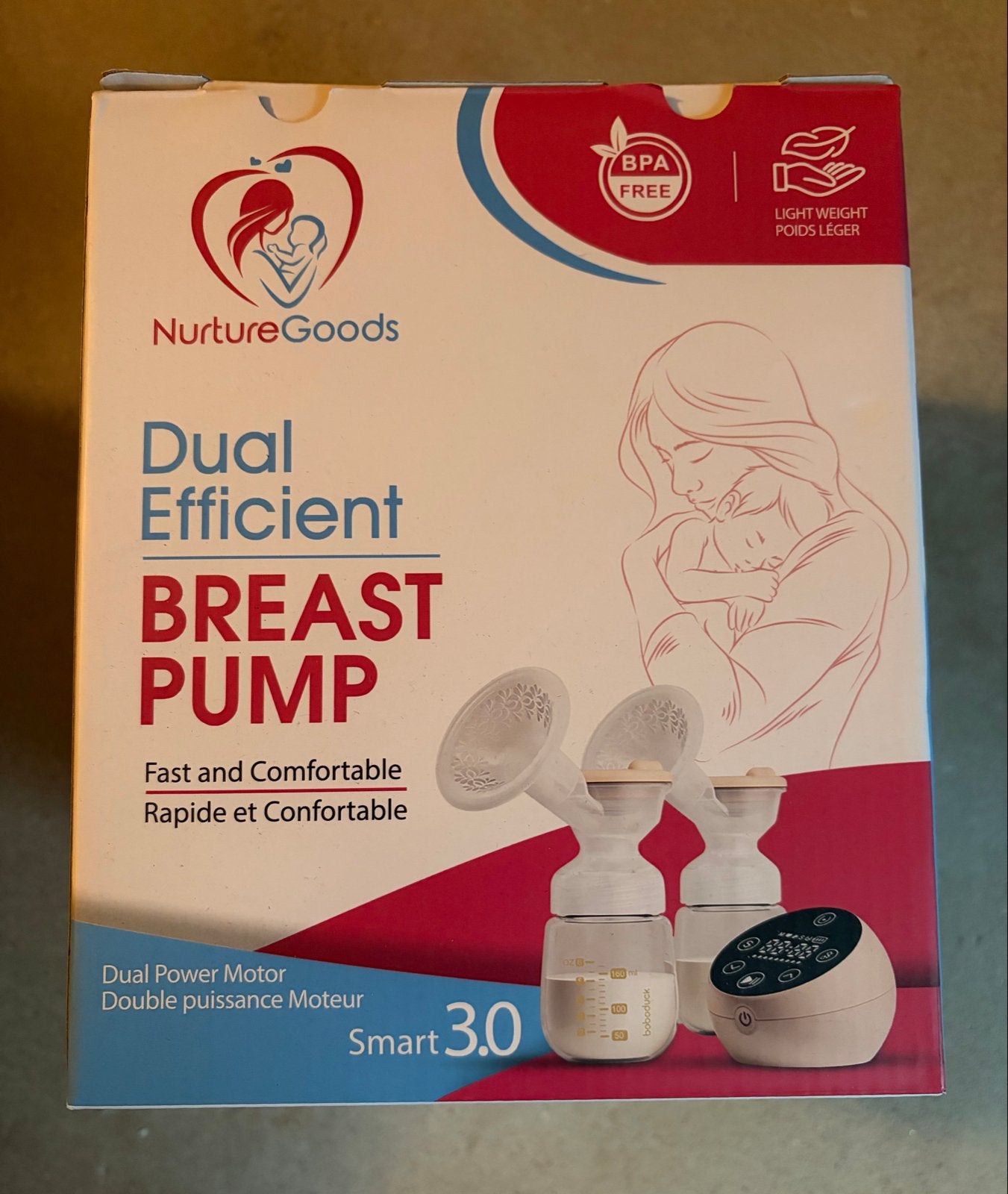 NurtureGoods Dual Efficiënte Borstkolf Smart 3.0, Ophalen of Verzenden, Gebruikt