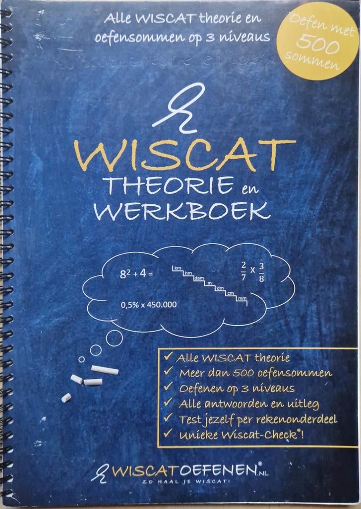 WISCAT Theorie en Werkboek - Oefenboek Rekentoets PABO, Boeken, Ophalen of Verzenden