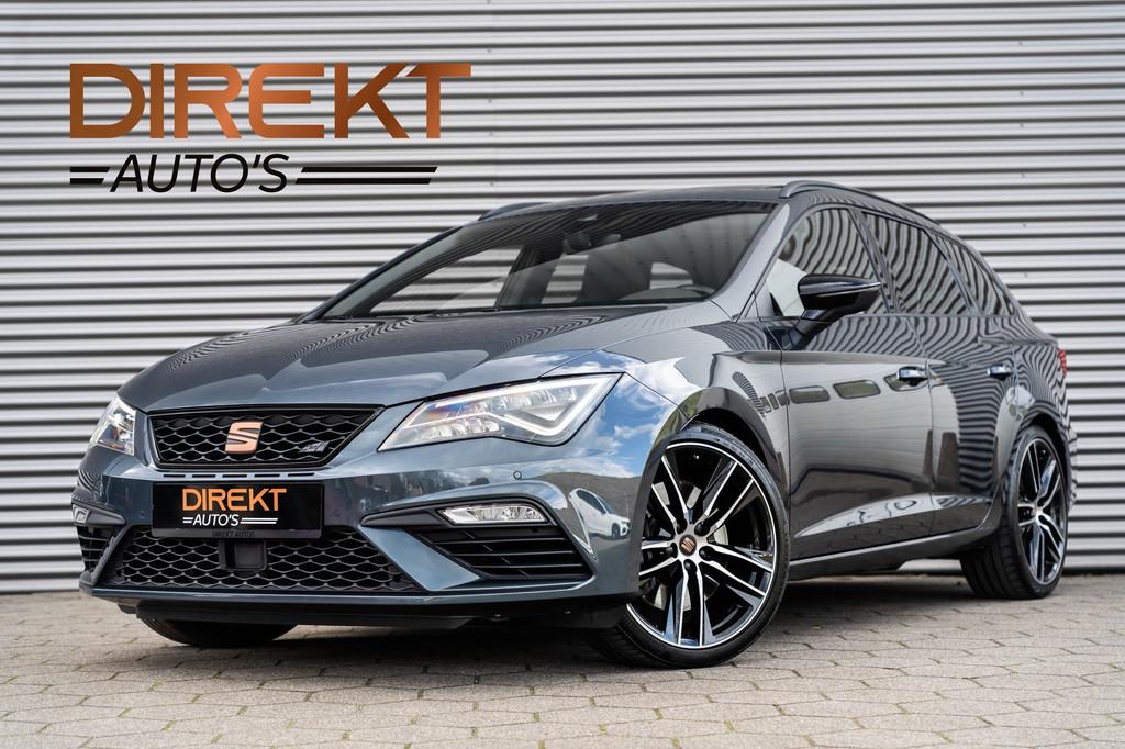 Seat Leon ST 2.0 TSI CUPRA 300 4DRIVE PANO BEATS CAMERA DAB+, Auto's, Automaat, Startonderbreker, Gebruikt, Zwart