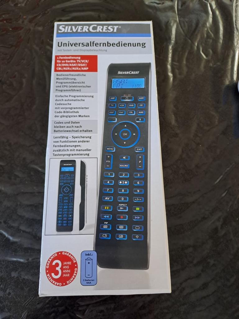 SilverCrest Universele Afstandsbediening met Display, Universeel, Nieuw, Ophalen of Verzenden, Game console