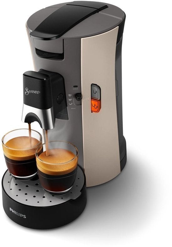 Philips Senseo Koffiezetapparaat - Beige/Zwart, Koffiepads en cups, Gebruikt, Koffiemachine, Ophalen of Verzenden