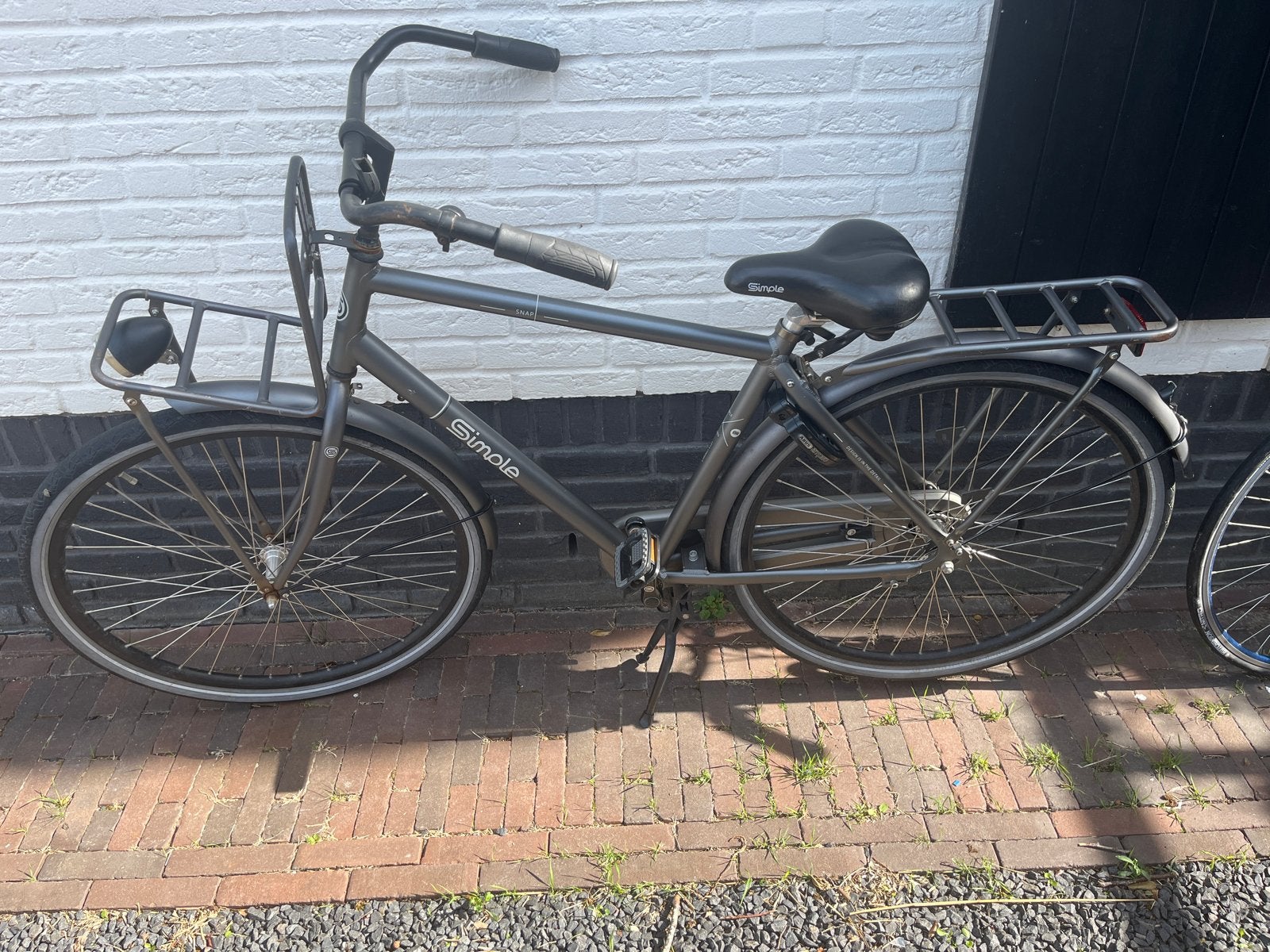transportfiets (simple) met voor- en achterdrager - 28 inch, Ophalen, Gebruikt, Terugtraprem, Overige merken