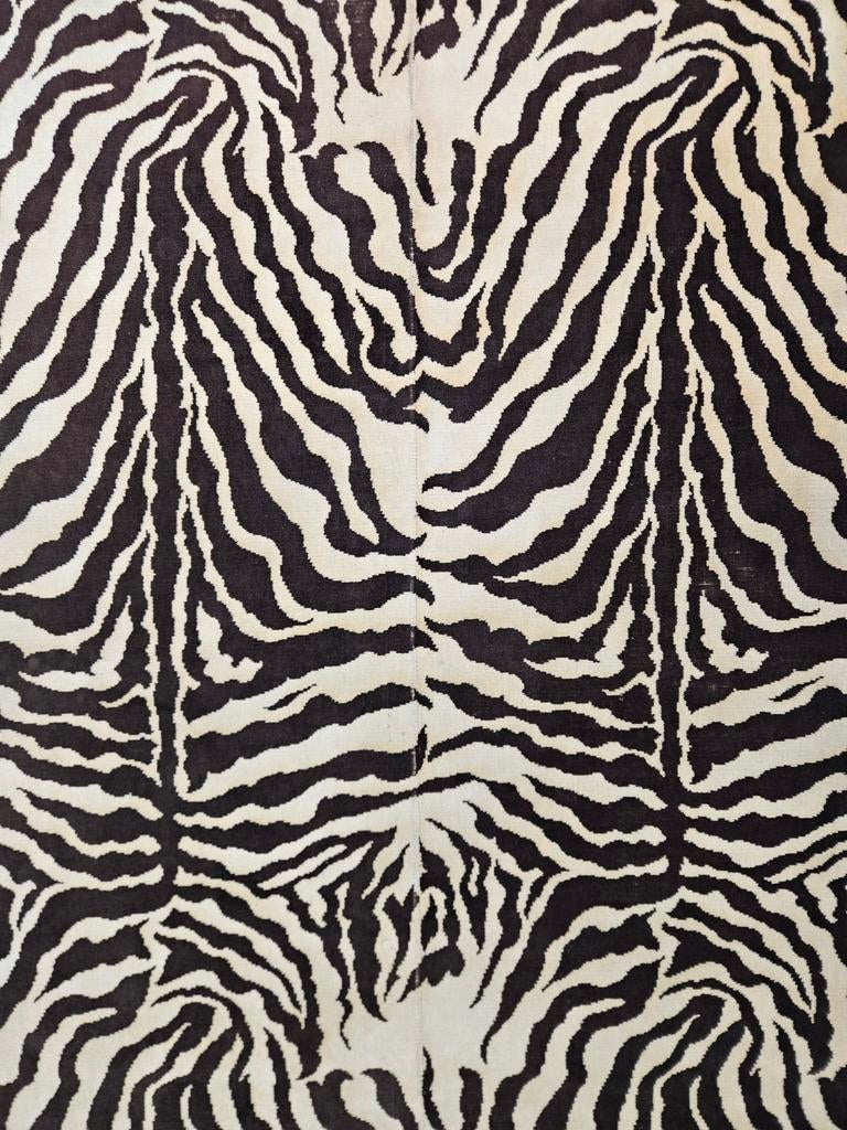 Vintage Chic Zebra vloerkleed Wol Safari 140x240cm, Modern, Afrikaans, Glamour, Gebruikt, 100 tot 150 cm, 200 cm of meer