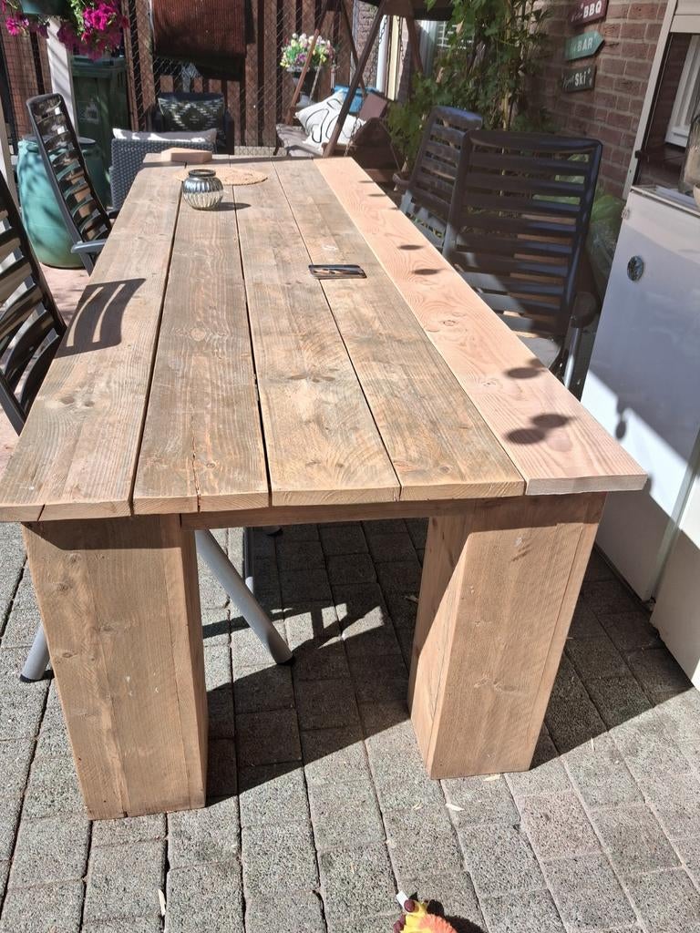 Tuintafel, Ophalen of Verzenden, Rechthoekig, Hout