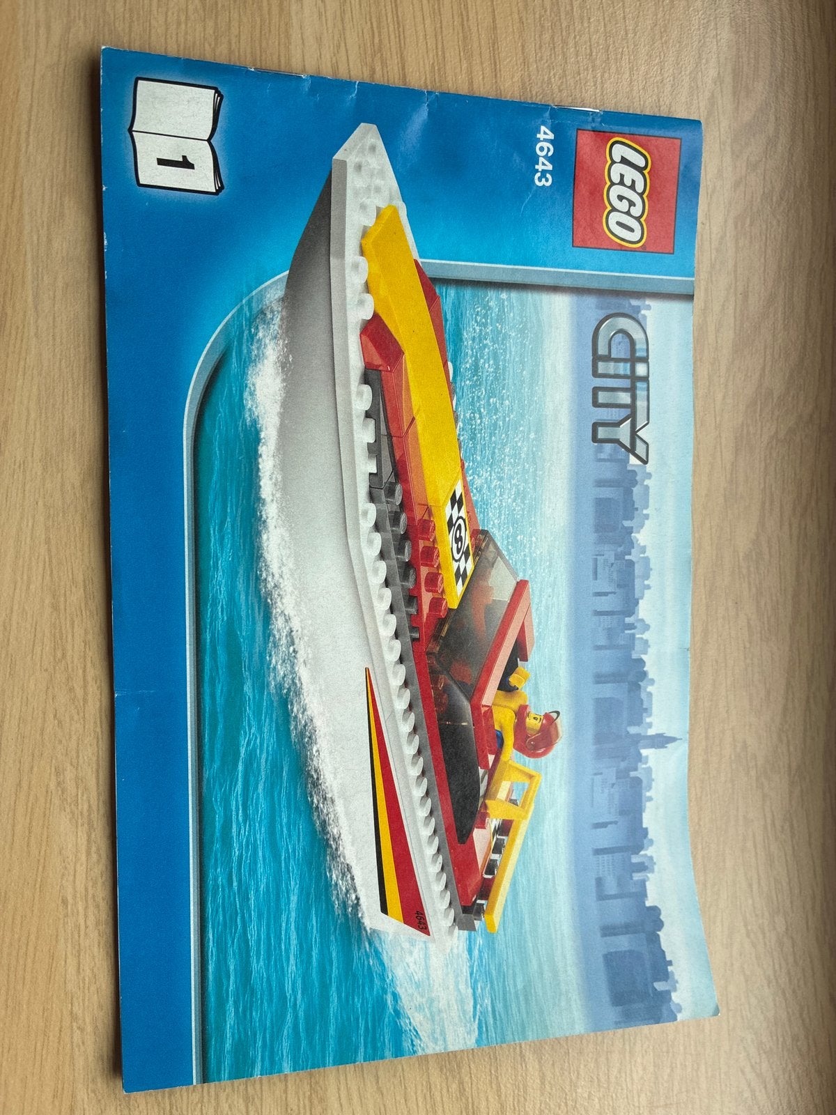 Lego City 4643 Powerboot Transport met minifiguur, Lego, Ophalen of Verzenden, Inclusief minifiguren, Complete set