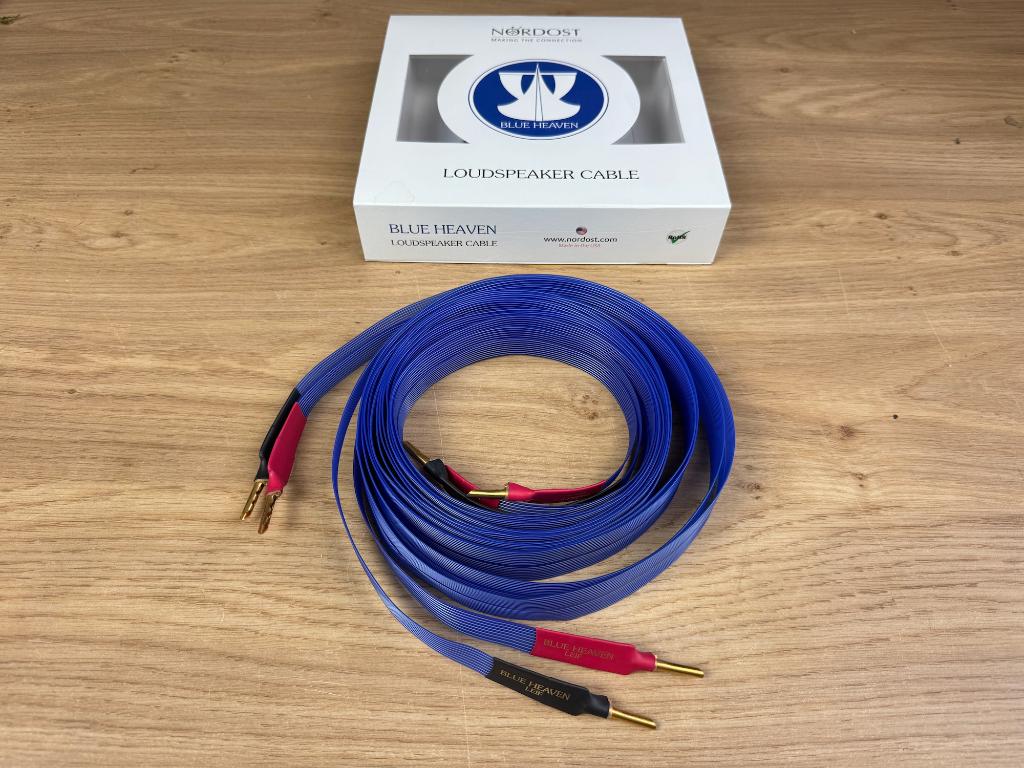 Nordost Blue Heaven luidsprekerkabels 3 meter, Audio, Tv en Foto, Audiokabels en Televisiekabels, Ophalen of Verzenden, Gebruikt