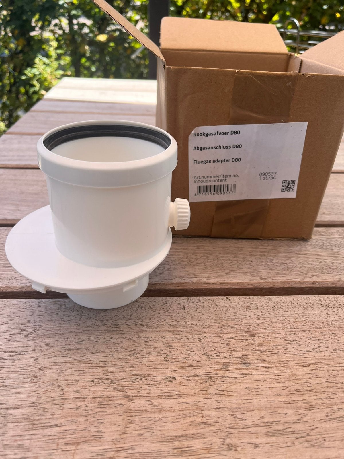 Verloop buis 80 - 100mm v/ verwarming, Ophalen of Verzenden, Zo goed als nieuw, Afzuiger