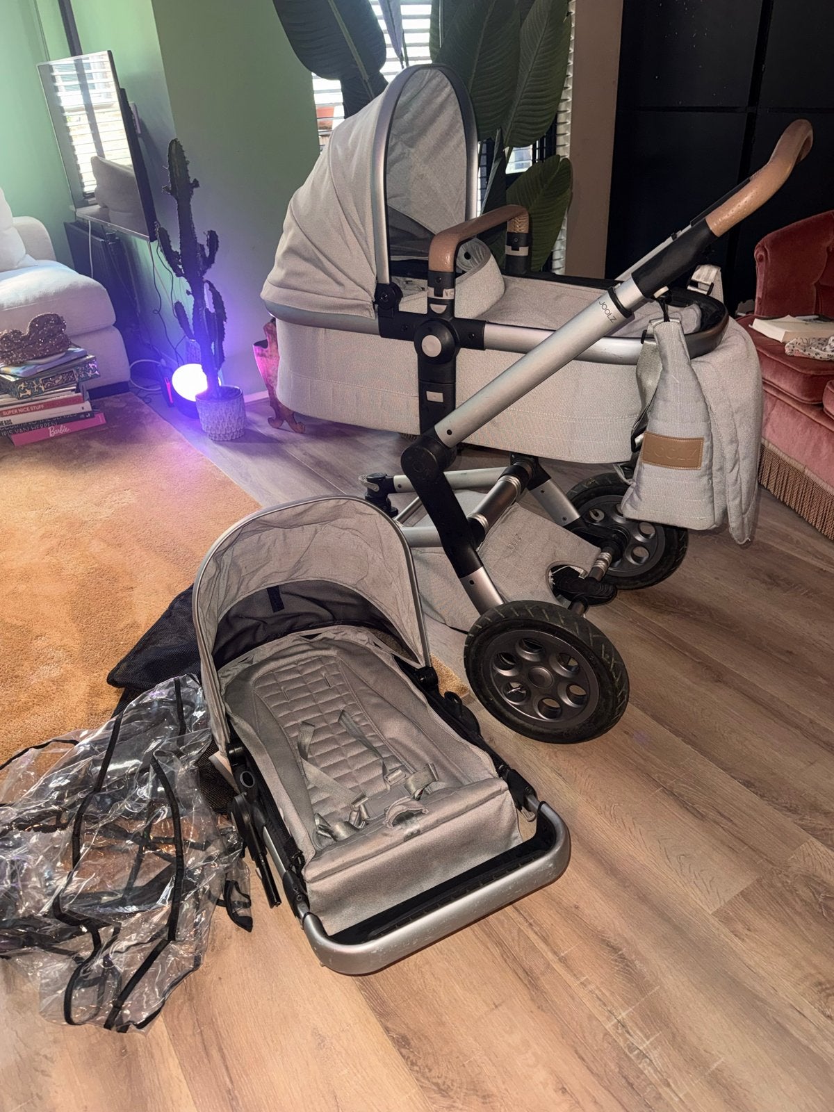 Joolz Day kinderwagen met reiswieg en zitje, Gebruikt, Combiwagen, Met reiswieg, Ophalen