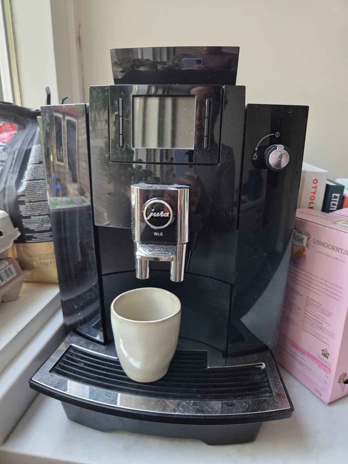 Jura We6 volautomaat koffiemachine zwart, Ophalen of Verzenden, Koffiemachine