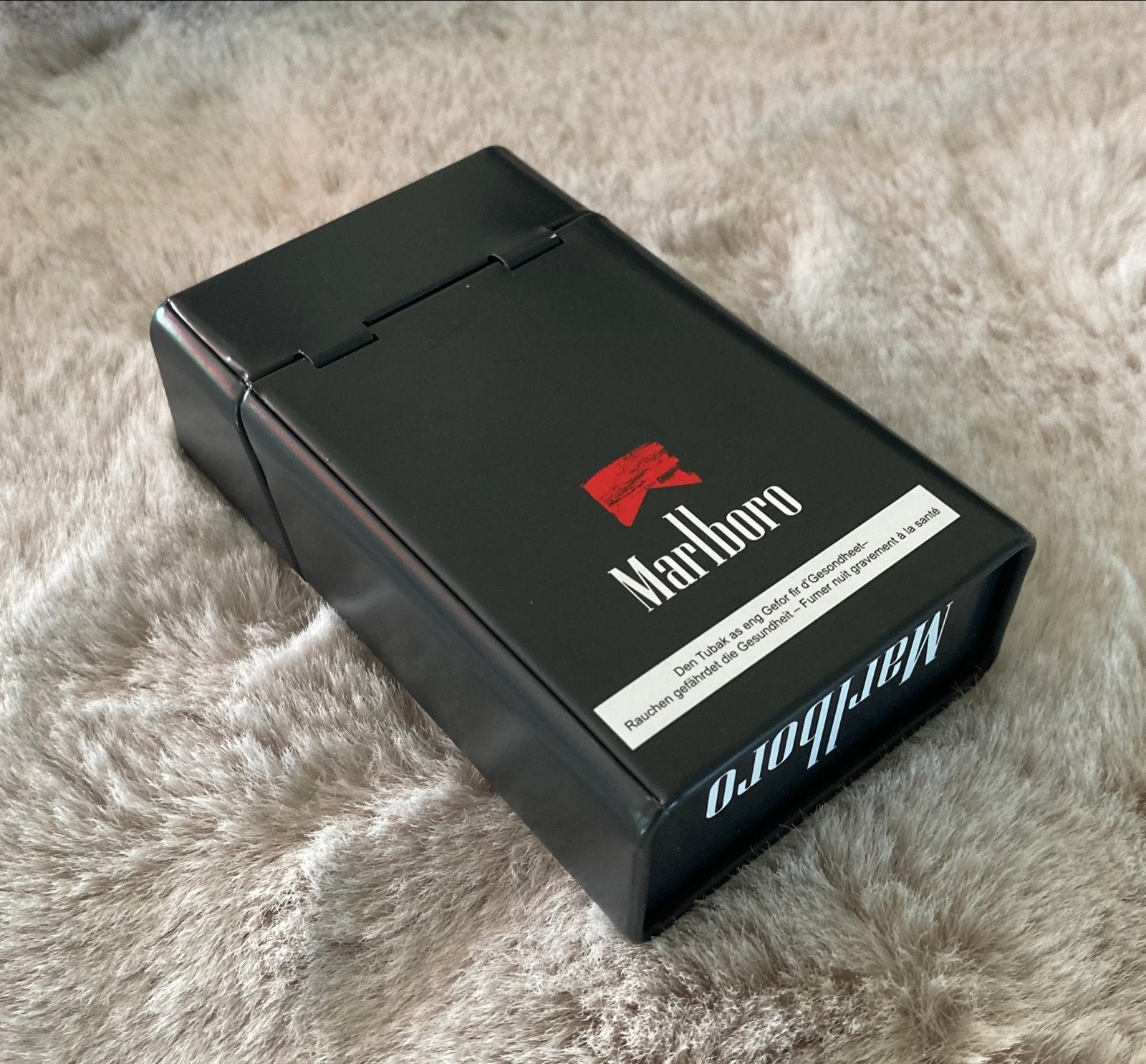Marlboro sigaretten bewaar opberg box  cover  metalen etui, Ophalen, Nieuw, Tabaksdoos of Verpakking