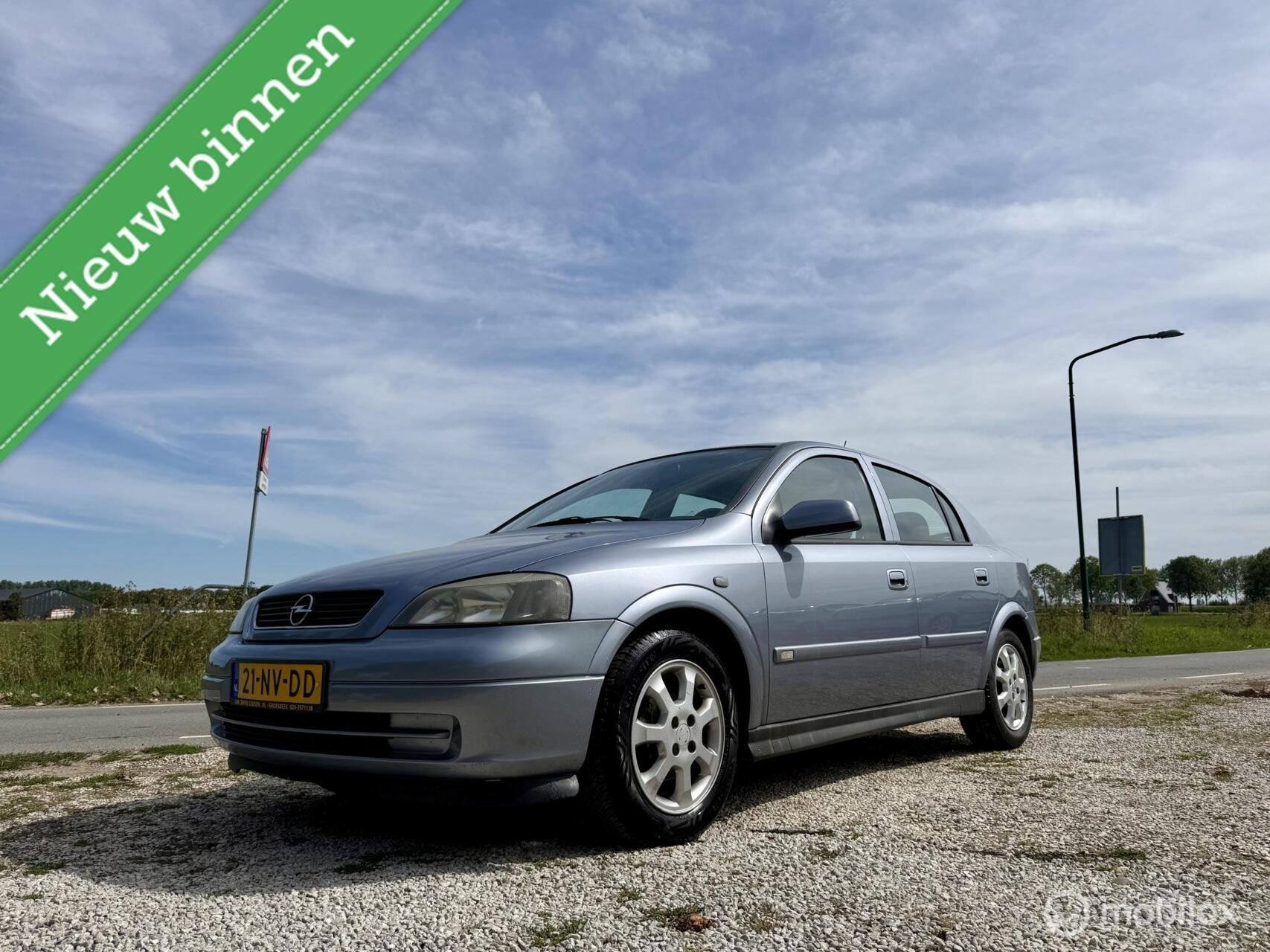 Opel Astra 1.6 Njoy, BJ 2004 Nette Auto, APK Jul 2027,Airco, Voorwielaandrijving, Gebruikt, 4 cilinders, 1095 kg