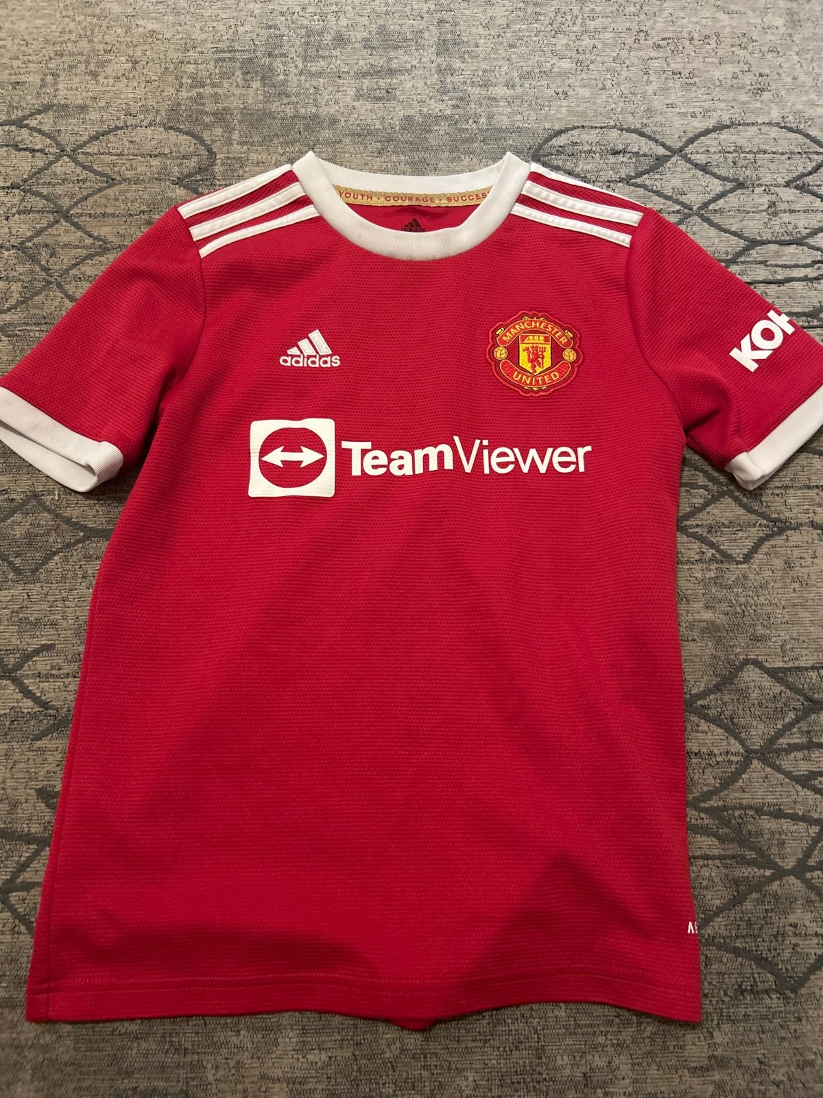 Manchester United Thuisshirt Kinderen - Maat 11-12Y/152, Ophalen of Verzenden, Zo goed als nieuw, Jongen, Shirt of Longsleeve