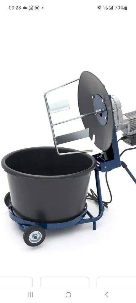 Hbm mixer menger voor cement / lijm 50L, Ophalen, Nieuw