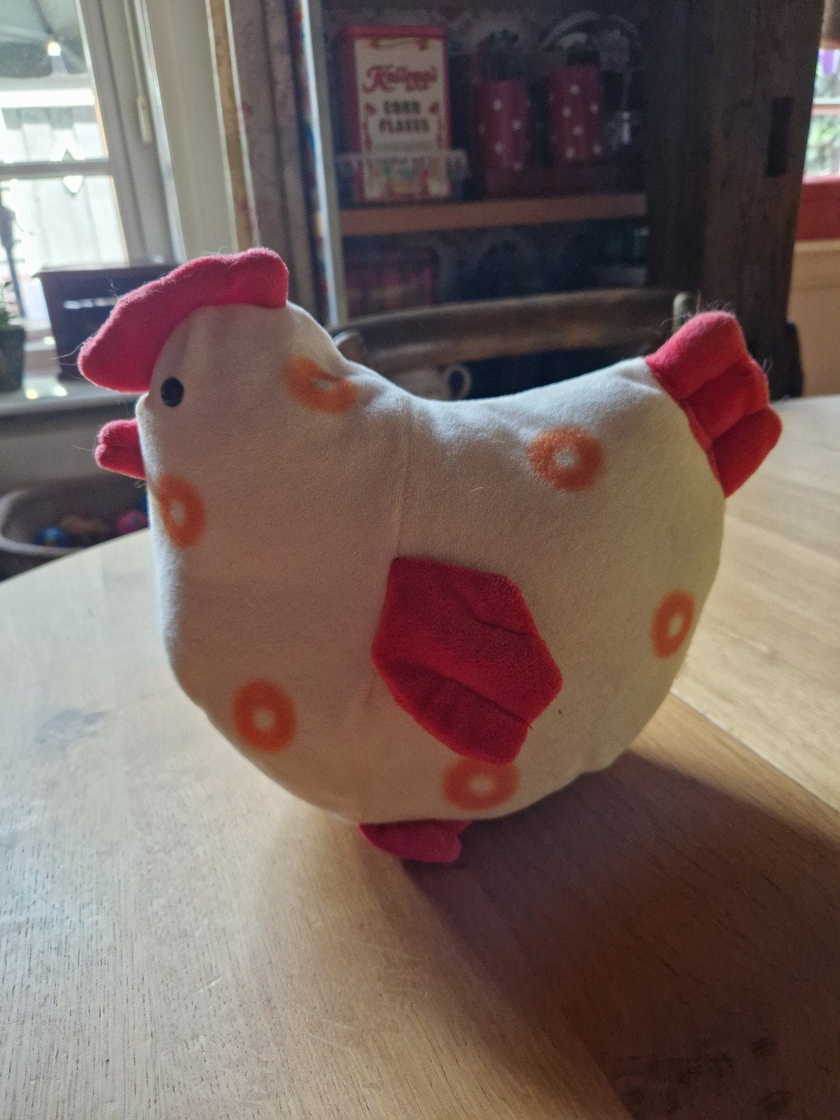 Leuke pluche kip - 25 cm, Ophalen of Verzenden
