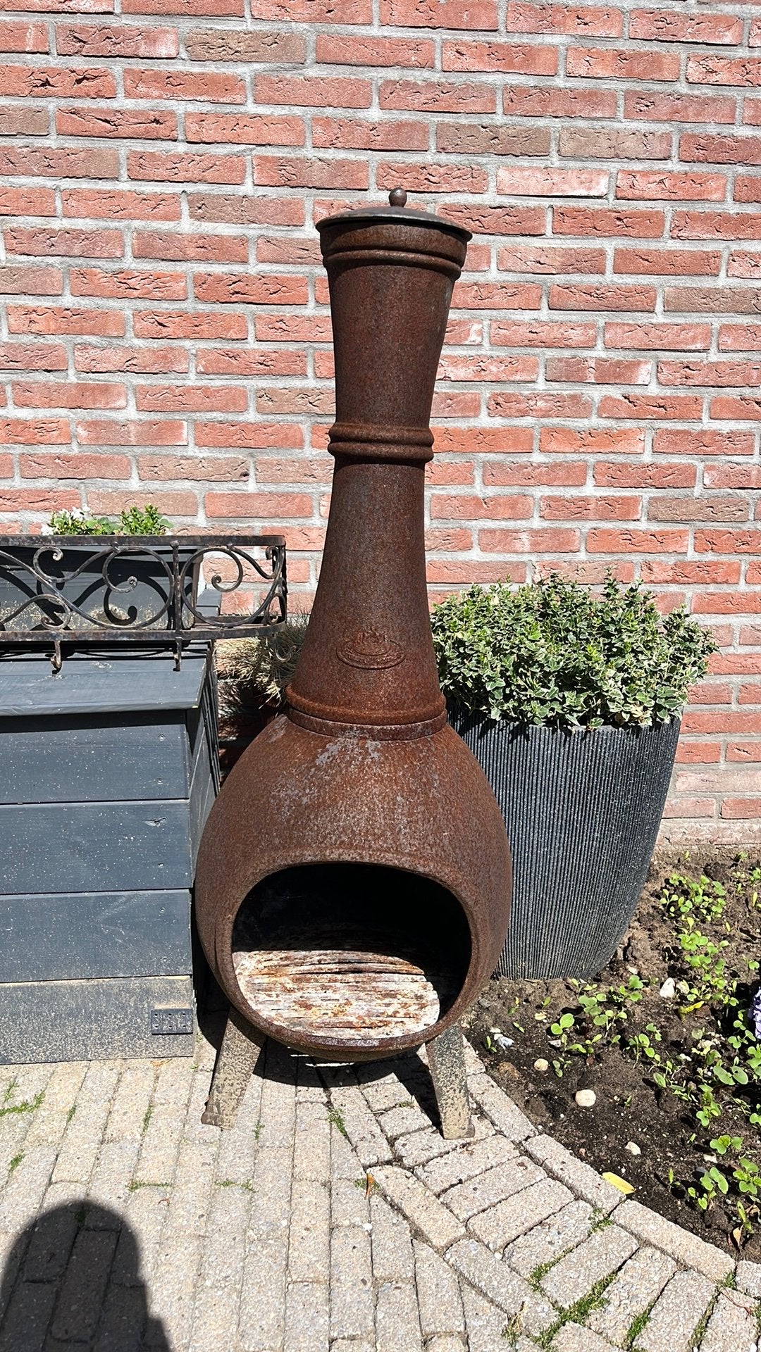 Gietijzeren vuurkorf, Tuin en Terras, Vuurkorven, Ophalen, Gebruikt