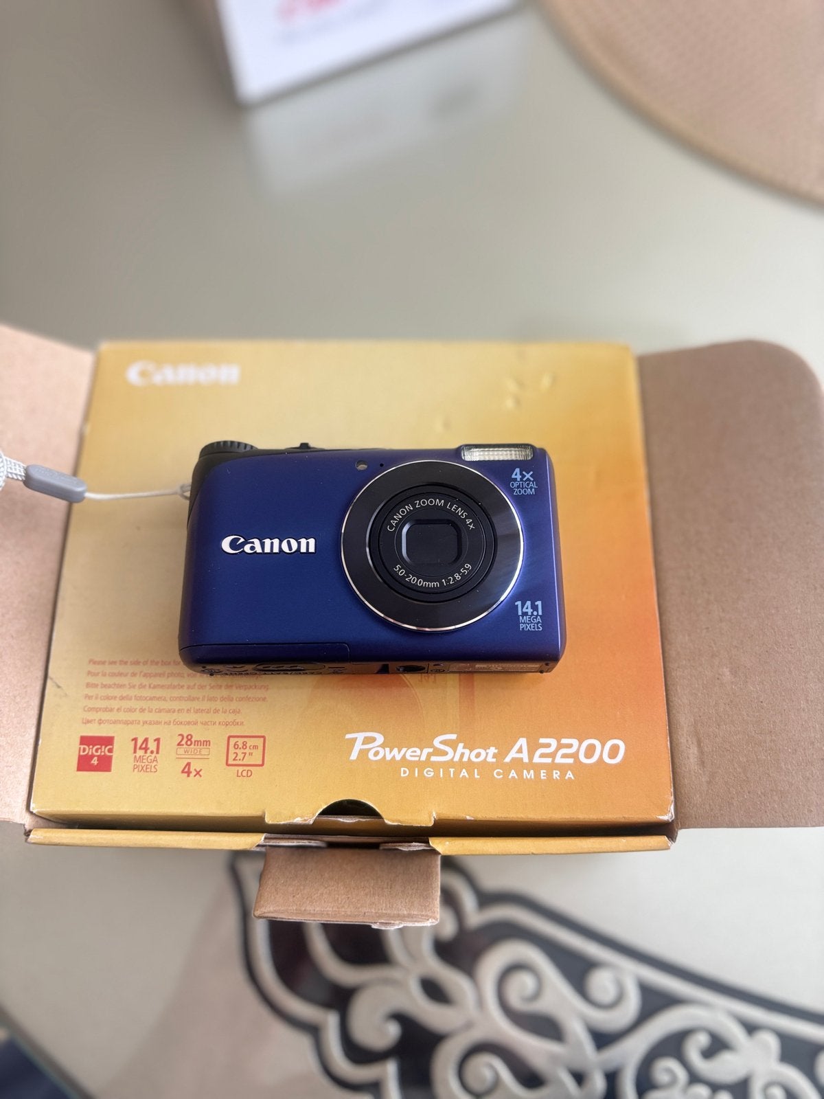 Canon PowerShot A2200 Digitale Camera - Blauw, 14.1 MP, Ophalen of Verzenden, Zo goed als nieuw, Canon, 4 t/m 7 keer