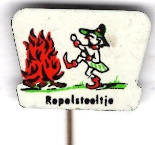 Repelsteeltje blik sprookjes speldje ( W_204), Verzenden, Zo goed als nieuw, Figuurtje, Speldje of Pin