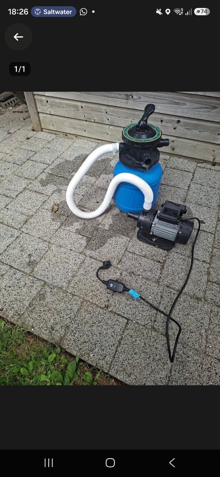 Zwembad zandfilterpomp, Tuin en Terras, Ophalen of Verzenden, Gebruikt, Zwembadpomp