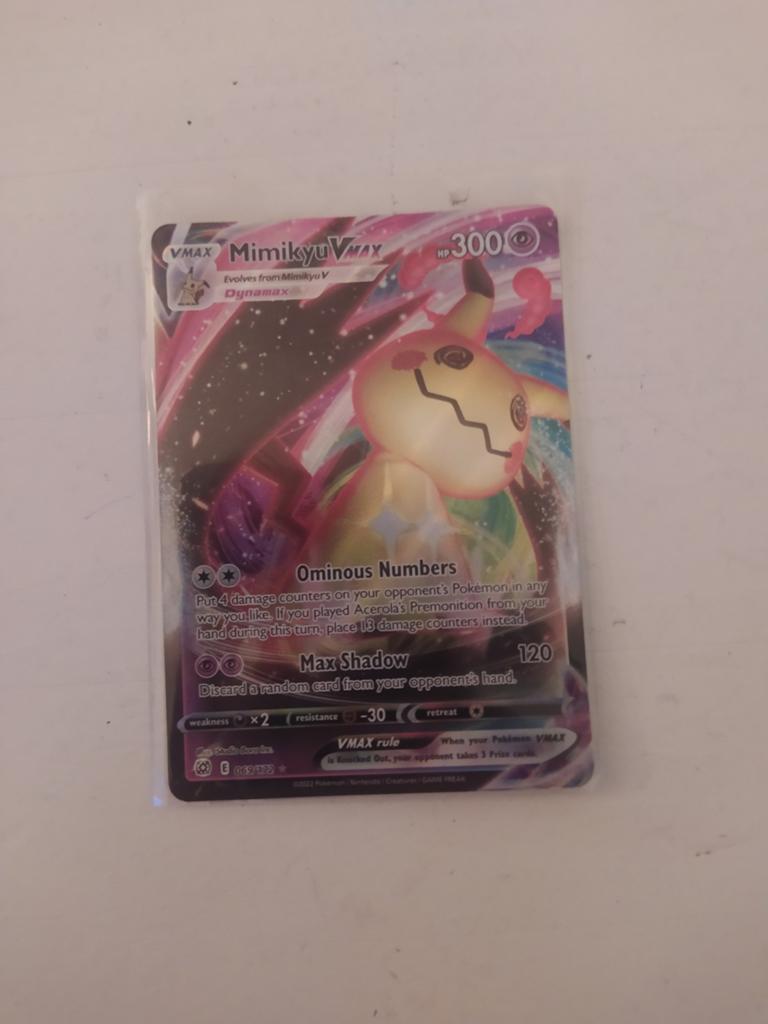 Mimikyu Vmax, Ophalen, Zo goed als nieuw, Losse kaart