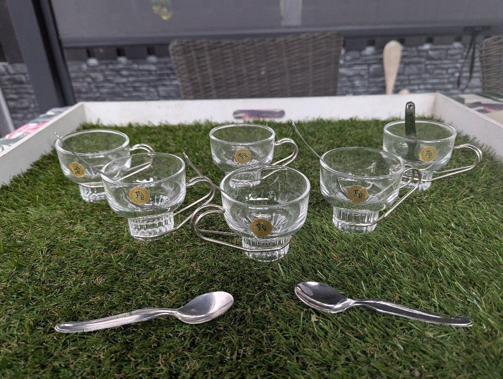 Vintage Espresso Set - Lavorazione a Mano - Italië, Antiek en Kunst, Ophalen of Verzenden