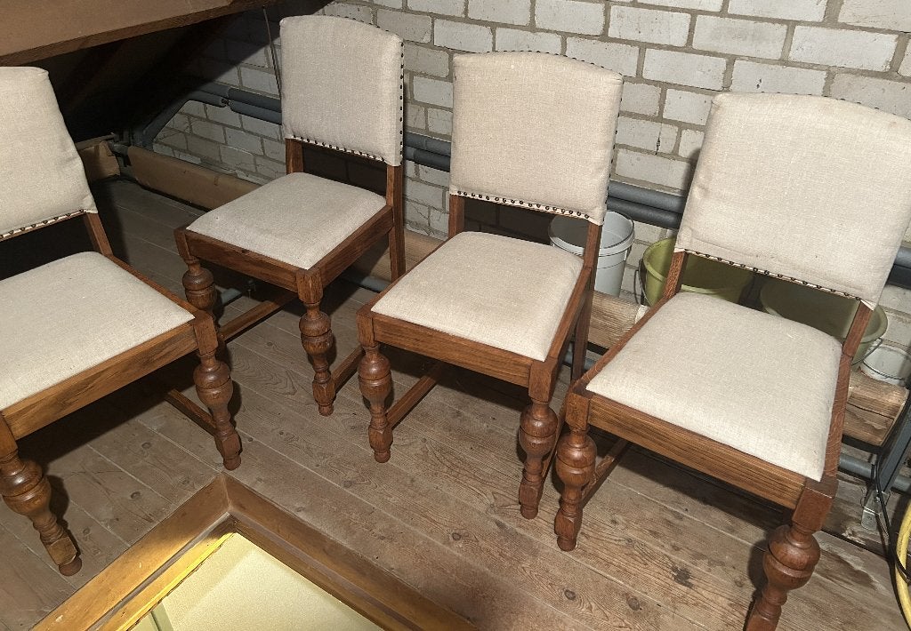 Vintage eethoek, Ophalen, Gebruikt, 100 tot 150 cm, Eikenhout