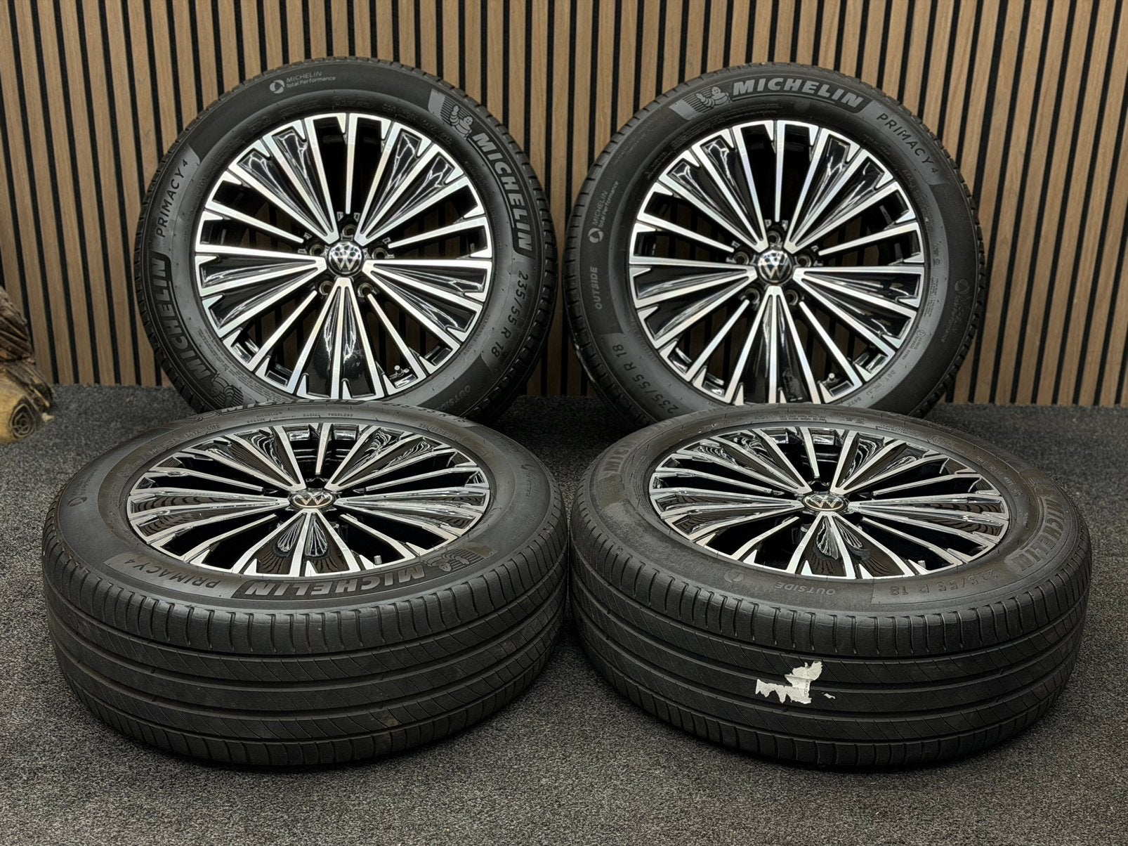 Originele 18 inch VW Tiguan Napoli 5x112 Michelin ZOMER!, Auto-onderdelen, Banden en Velgen, Ophalen, 18 inch, ., Banden en Velgen