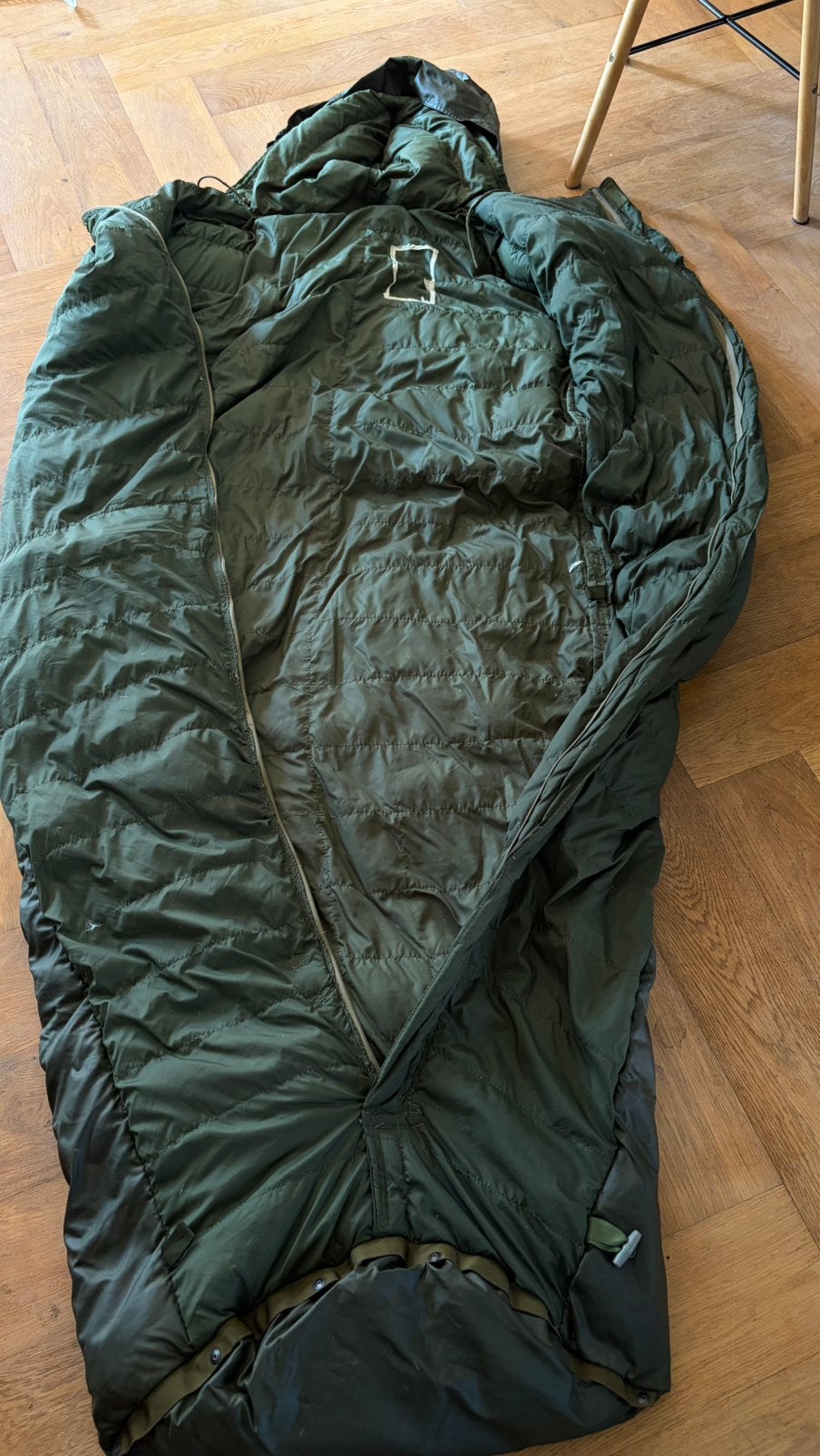 Dons bushcraft slaapzak 2 meter lang waterdicht, Ophalen, Zo goed als nieuw