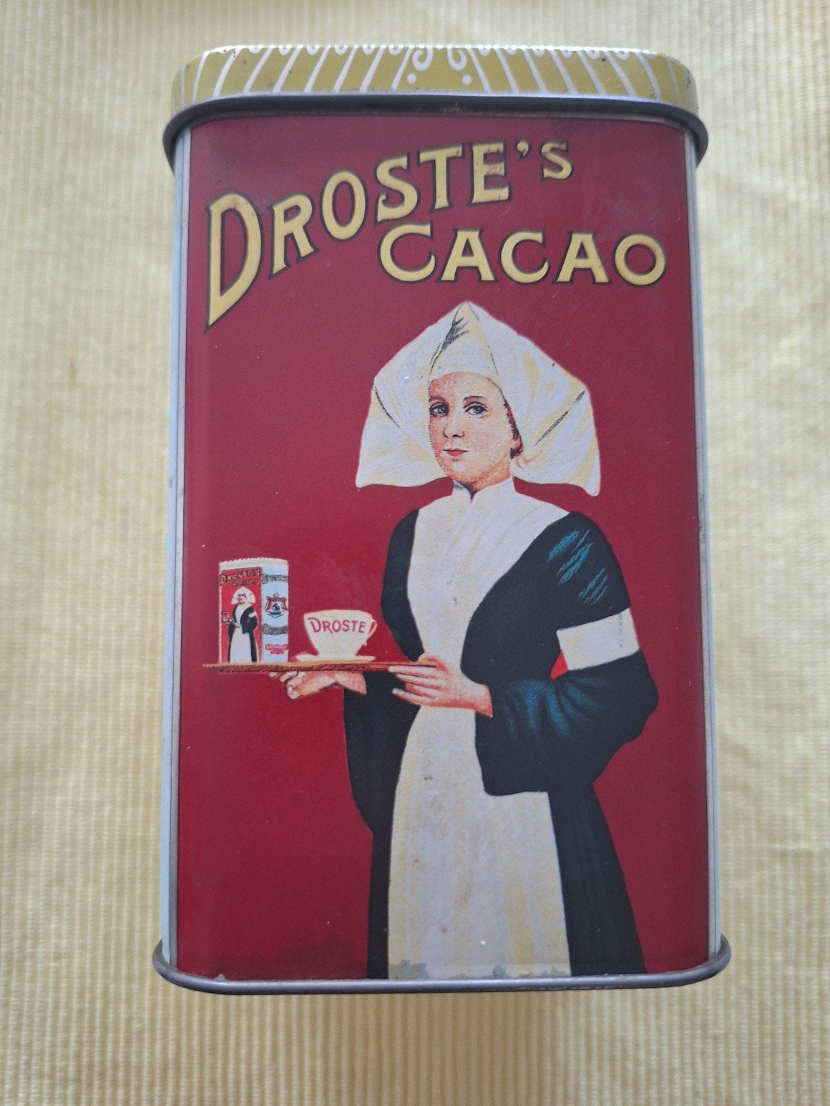 Vintage Droste Cacao Blik - Haarlem Holland, Ophalen of Verzenden, Gebruikt, Overige, Droste
