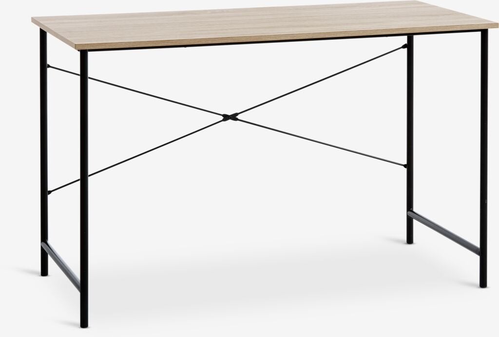 2x Jysk VANDBORG bureaus + 2x IKEA JÄRVFJÄLLET bureaustoelen, Ophalen, Gebruikt, Scandinavisch, Spaanplaat of MDF