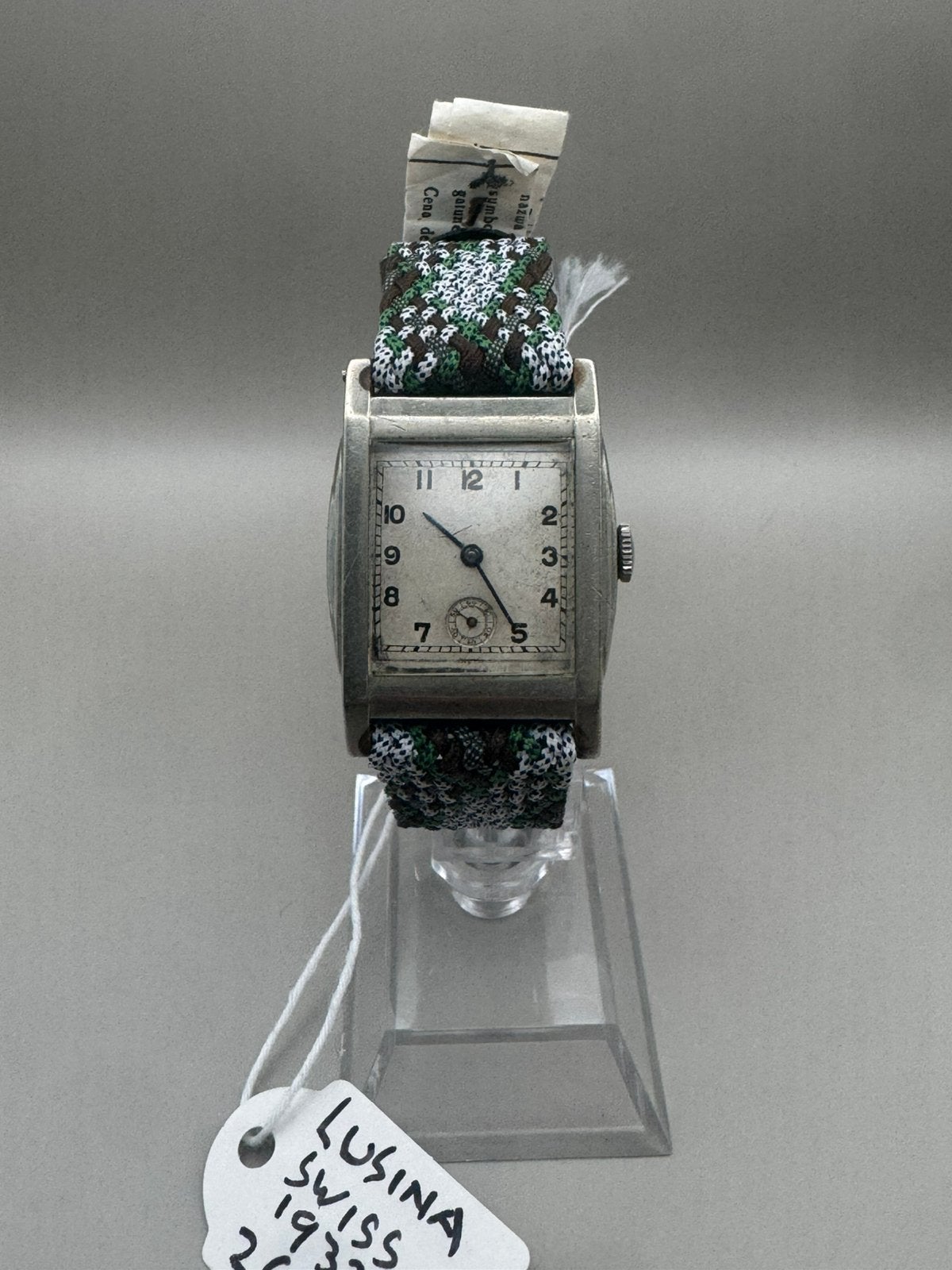 Zeldzaam Lusina Polshorloge uit 1932 - Zwitsers Uurwerk, Overige merken, Met bandje, Polshorloge, 1930 tot 1960