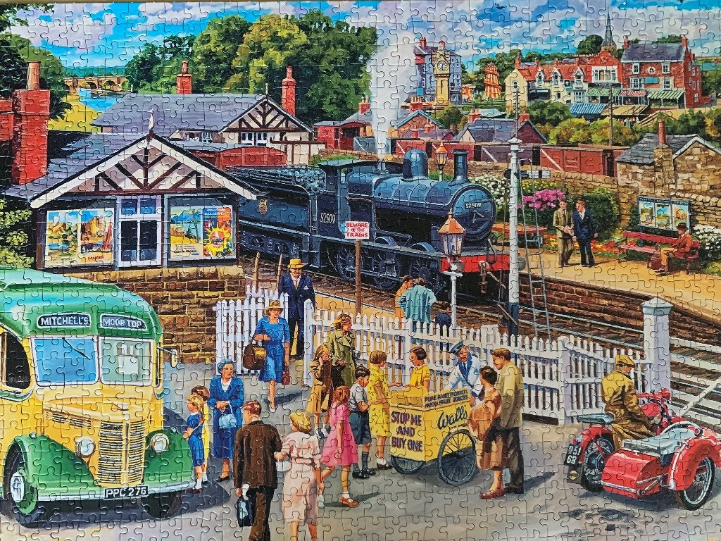 Gibsons : treats at the station, Ophalen, 500 t/m 1500 stukjes, Zo goed als nieuw, Legpuzzel