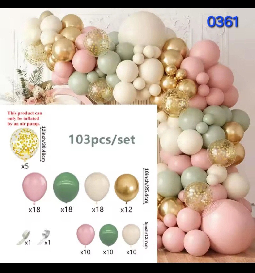 Nieuw Feestartikel: Ballonnenboog voor Verjaardag/Feest, Ophalen, Nieuw, Feestartikel, Verjaardag