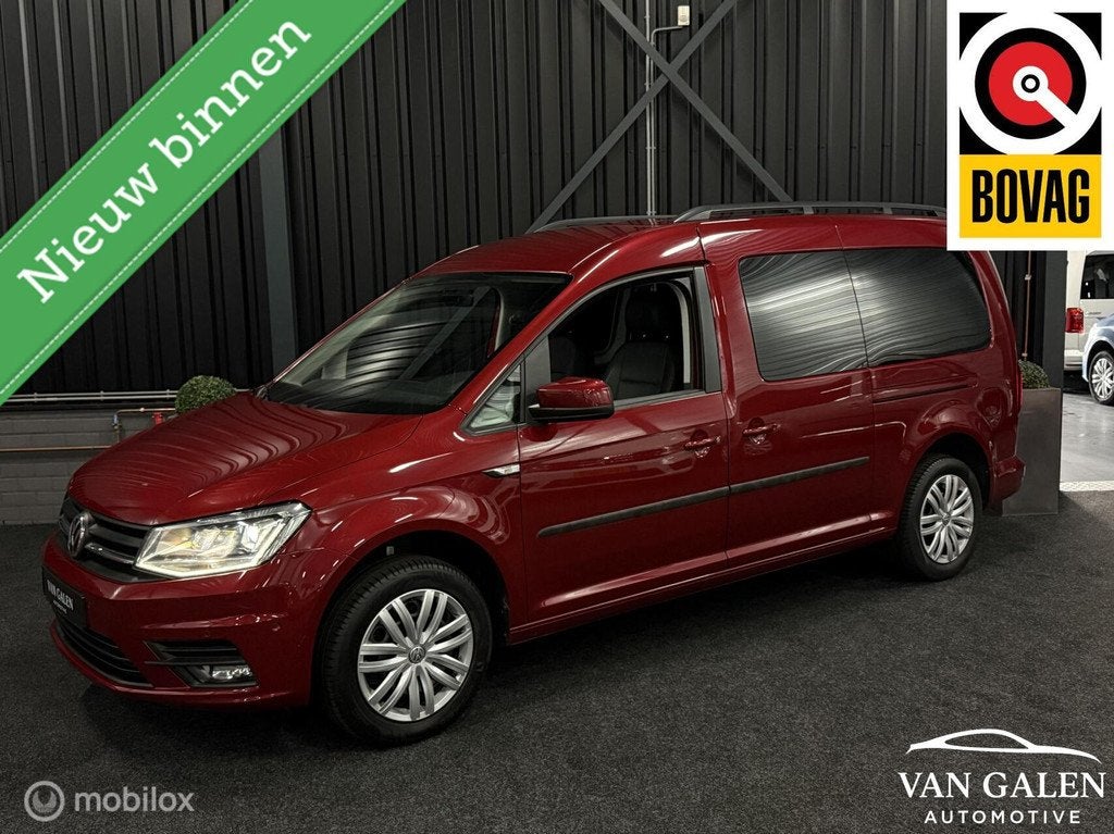 Volkswagen Caddy Maxi 1.4 TSI Highline 7p Leder|Trekhaak|VOL, Auto's, Voorwielaandrijving, 12 maanden, 125 pk, Gebruikt