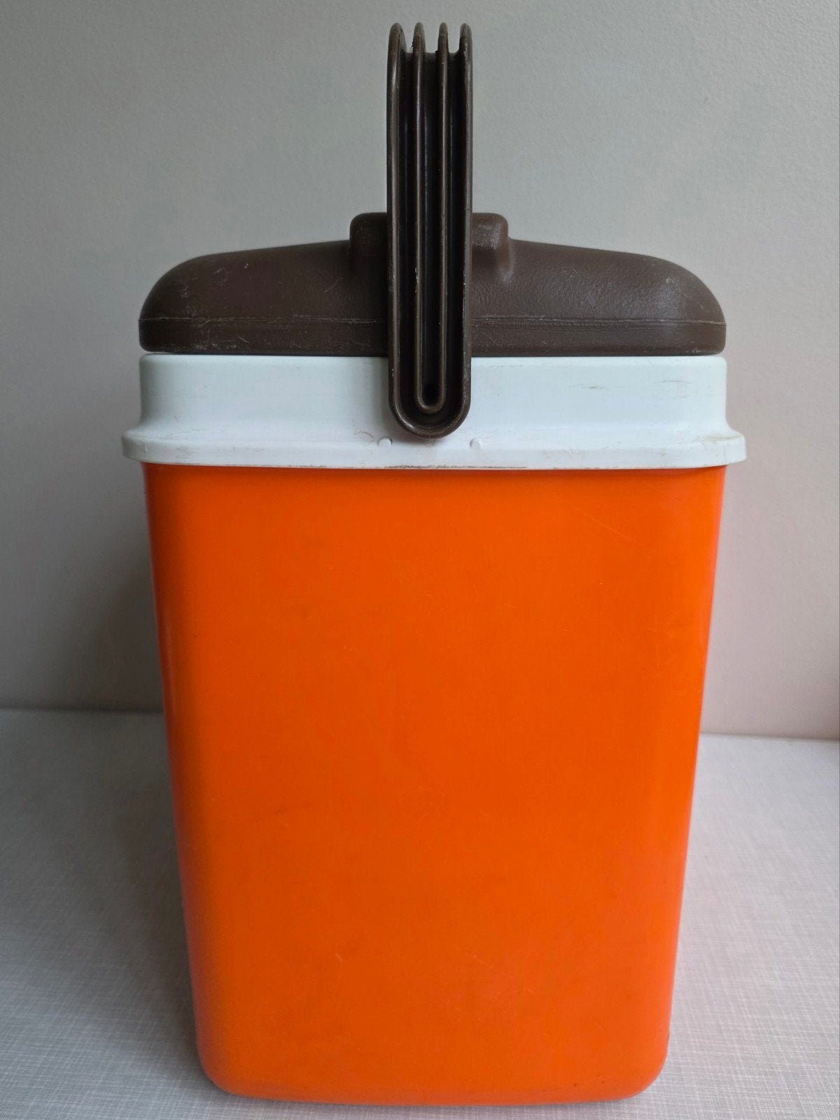 Vintage Curver Koelbox Jaren '70 - Oranje/Wit/Bruin, Ophalen of Verzenden, Koelelement