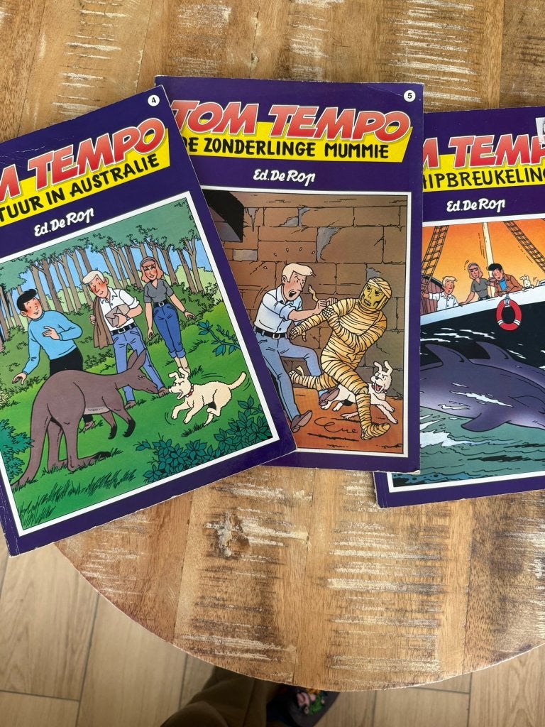 3 strips Tom Tempo 3 - 4 - 5 - Ed. De Rop, Meerdere stripboeken, Ophalen of Verzenden, Gelezen, Ed De Rop