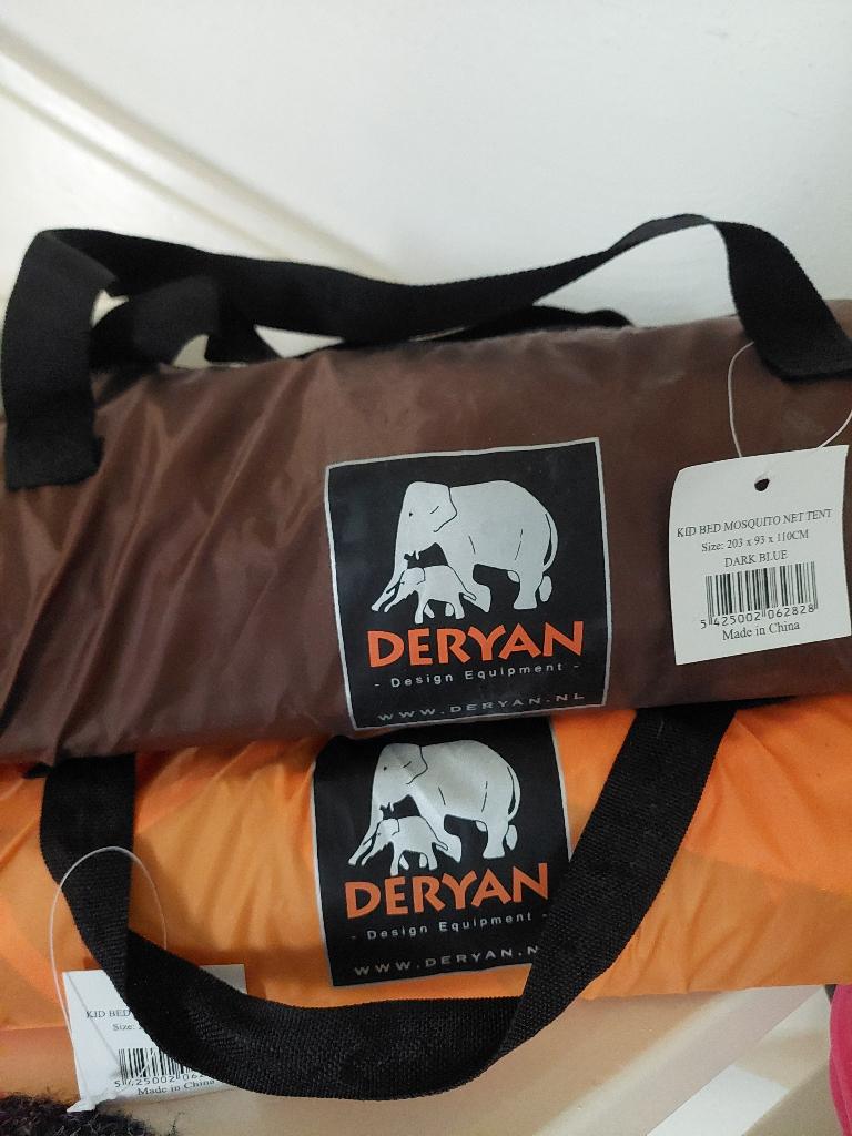 2x Deryan bedtent 200x90 x 110cm, Ophalen of Verzenden, Gebruikt, Klamboe