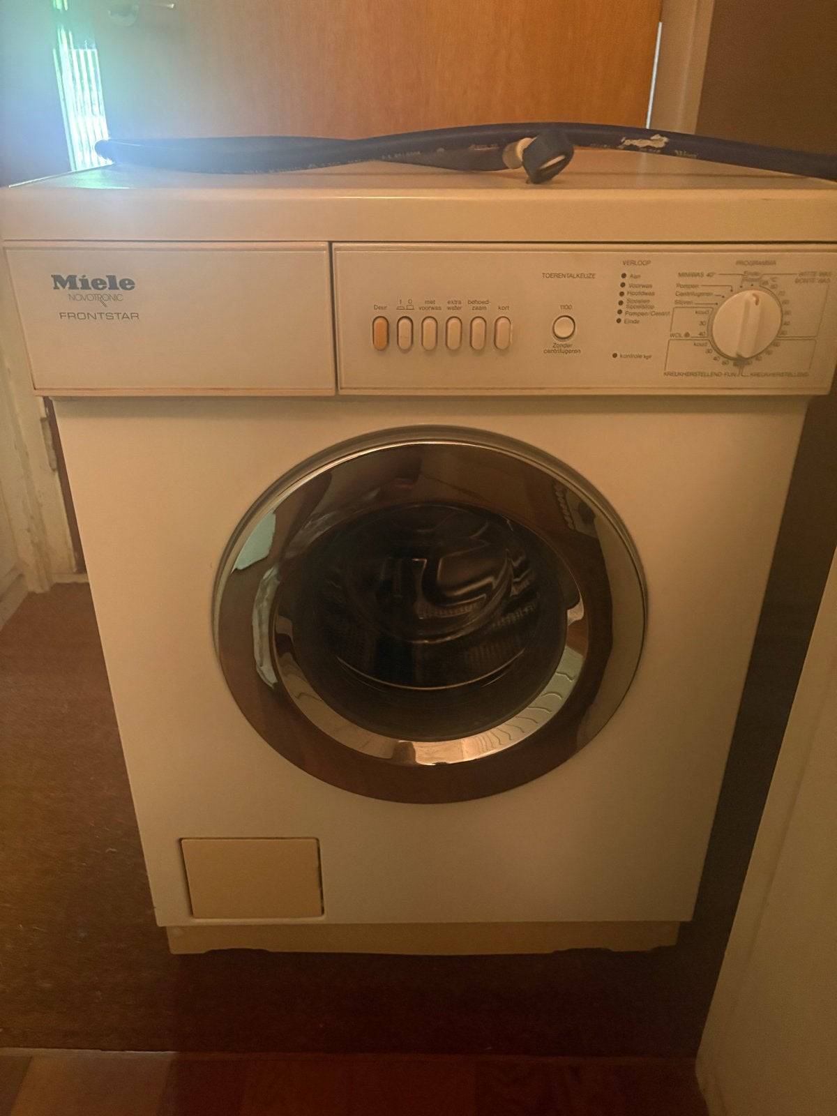 Miele Frontstar Wasmachine & AEG Lavatherm Droger, Gebruikt, Ophalen of Verzenden, Voorlader, 85 tot 90 cm