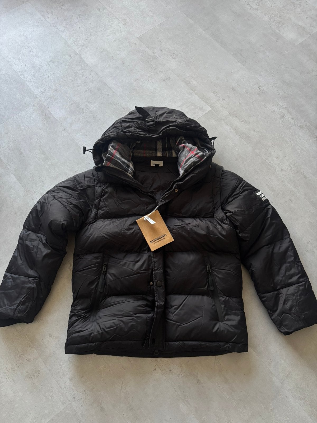BURBERRY JAS NIEUW MAAT XS, Ophalen of Verzenden, Zo goed als nieuw, Maat 46 (S) of kleiner, Zwart