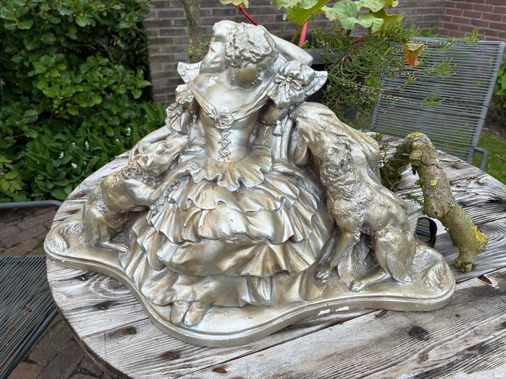 Groot Gesigneerd beeld, Antiek en Kunst, Ophalen, Beeld